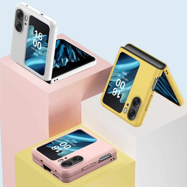 For OPPO Find N2 Flip Skin Feel PC Phone Case(Yellow) - Find N2 Flip Cases by PMC TechLife | Online Shopping South Africa | PMC TechLife | Buy Now Pay Later Mobicred