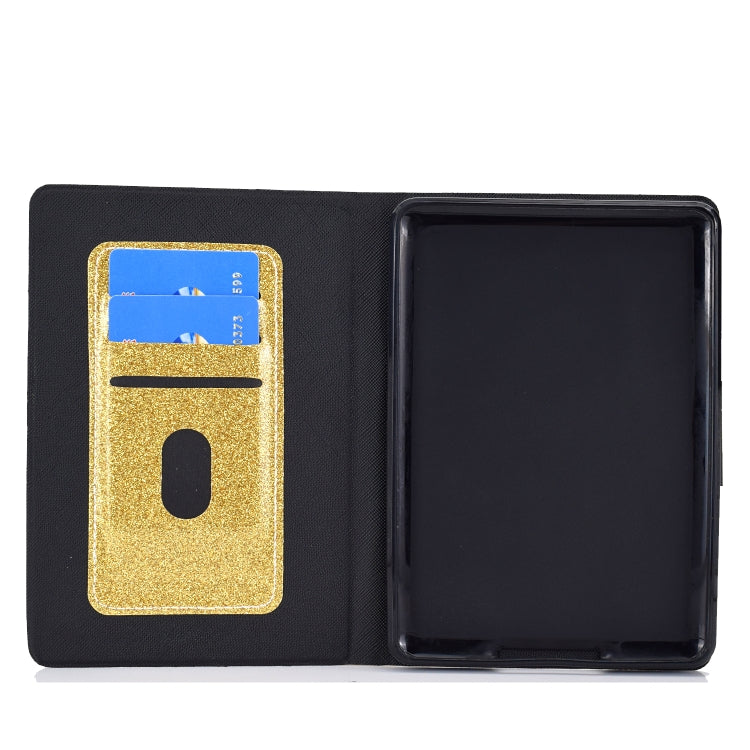 For Amazon Kindle Youth Version 2022 Varnish Glitter Powder Smart Leather Tablet Case(Yellow) - Amazon by PMC TechLife | Online Shopping South Africa | PMC TechLife | Buy Now Pay Later Mobicred