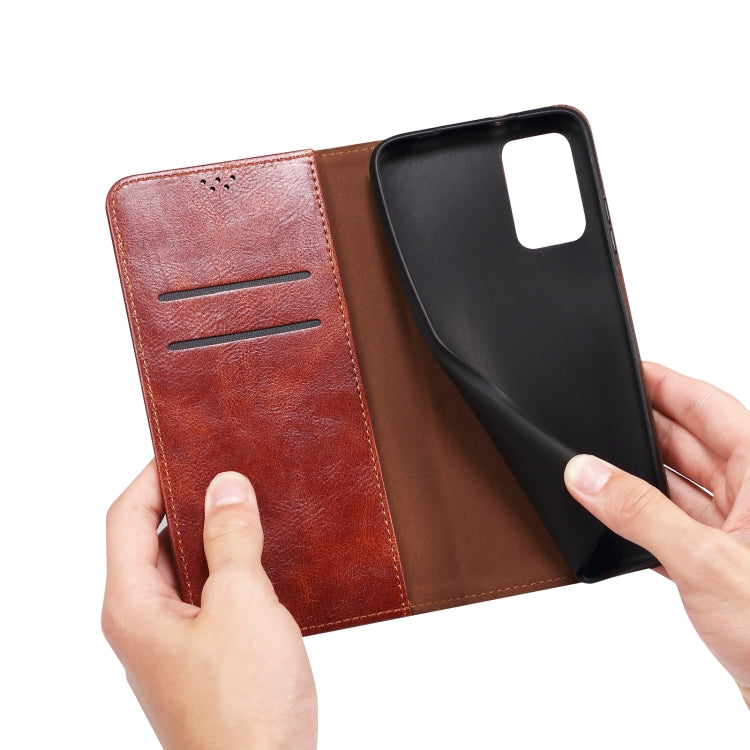 For vivo X90 Oil Wax Crazy Horse Texture Leather Phone Case(Brown) - vivo Cases by PMC TechLife | Online Shopping South Africa | PMC TechLife