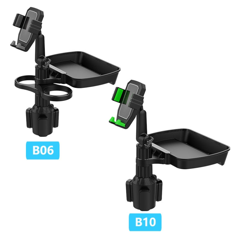 B10 Car Drink Water Cup Mobile Phone Holder 360 Degree Rotating Dinner Plate(Grey) - Car Drink Holders by PMC TechLife | Online Shopping South Africa | PMC TechLife | Buy Now Pay Later Mobicred