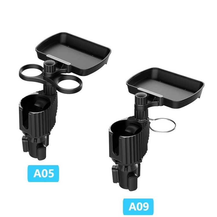 A05 Car Drink Water Cup Holder 360 Degree Rotating Dinner Plate(Black) - Car Drink Holders by PMC TechLife | Online Shopping South Africa | PMC TechLife | Buy Now Pay Later Mobicred