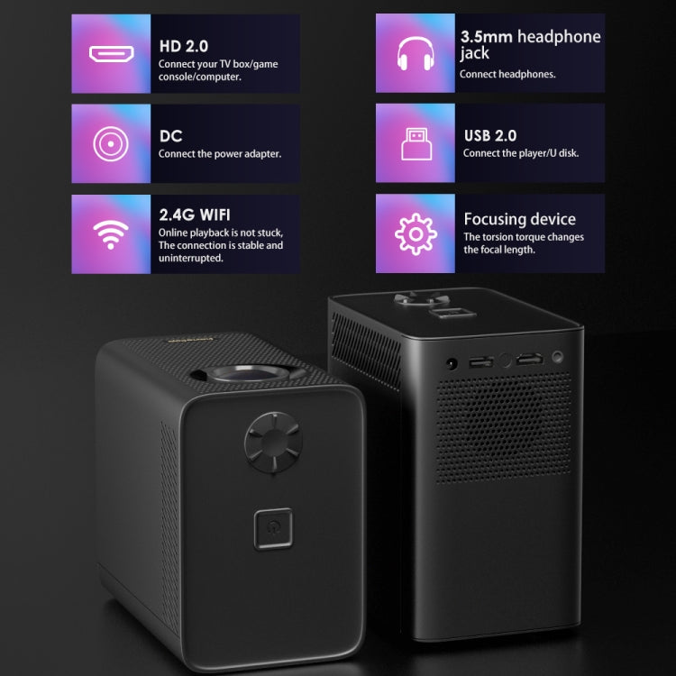 S30 Android System HD Portable WiFi Mobile Projector, Plug Type:UK Plug(White) - Mini Projector by PMC TechLife | Online Shopping South Africa | PMC TechLife | Buy Now Pay Later Mobicred