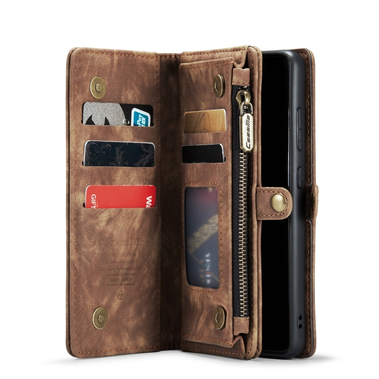 For Galaxy A71 4G CaseMe-008 Detachable Multifunctional Horizontal Flip Leather Case with Card Slot & Holder & Zipper Wallet & Photo Frame(Brown) - free shipping - PMC Jewellery - Order now!