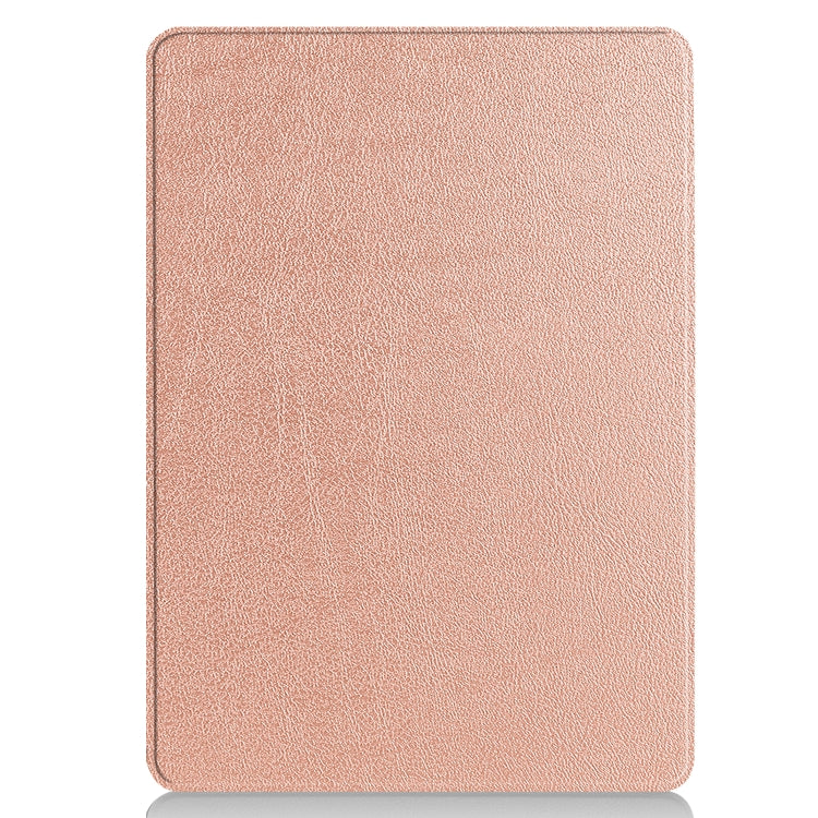 For Microsoft Surface Pro 9 Custer Pure Color Holder Leather Tablet Case(Rose Gold) - Microsoft by PMC TechLife | Online Shopping South Africa | PMC TechLife | Buy Now Pay Later Mobicred
