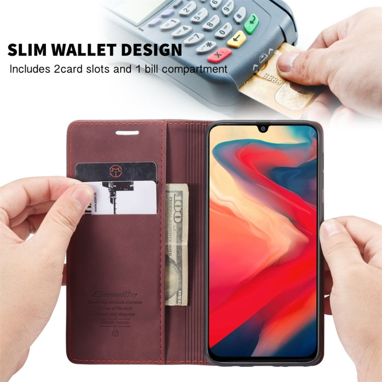 For Galaxy M31 CaseMe-013 Multifunctional Horizontal Flip Leather Case with Card Slot & Holder & Wallet(Wine Red) - free shipping - PMC Jewellery - Order now!