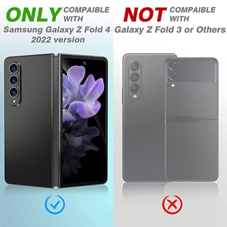 For Samsung Galaxy Z Fold4 5G / Galaxy W23 Integrated Rear Camera Lens Tempered Glass Film(Black) - Galaxy Tempered Glass by PMC TechLife | Online Shopping South Africa | PMC TechLife