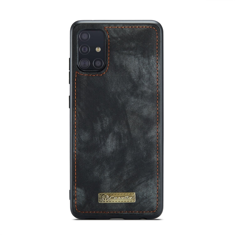 For Samsung Galaxy A51 CaseMe-008 Detachable Multifunctional Flip Leather Phone Case(Black) - free shipping - PMC Jewellery - Order now!