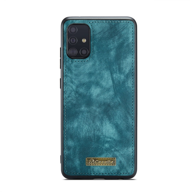 For Samsung Galaxy A51 CaseMe-008 Detachable Multifunctional Flip Leather Phone Case(Blue) - free shipping - PMC Jewellery - Order now!