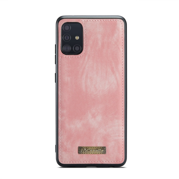 For Samsung Galaxy A51 CaseMe-008 Detachable Multifunctional Flip Leather Phone Case(Pink) - free shipping - PMC Jewellery - Order now!