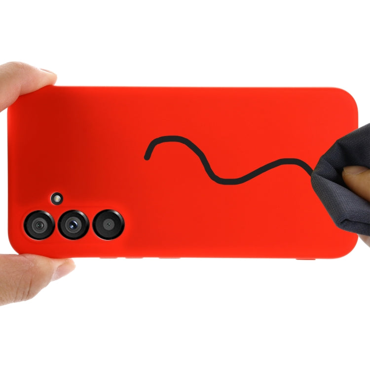 For Samsung Galaxy A54 5G Solid Color Liquid Silicone Dropproof Full Coverage Phone Case(Red) - free shipping - PMC TechLife - Order now!