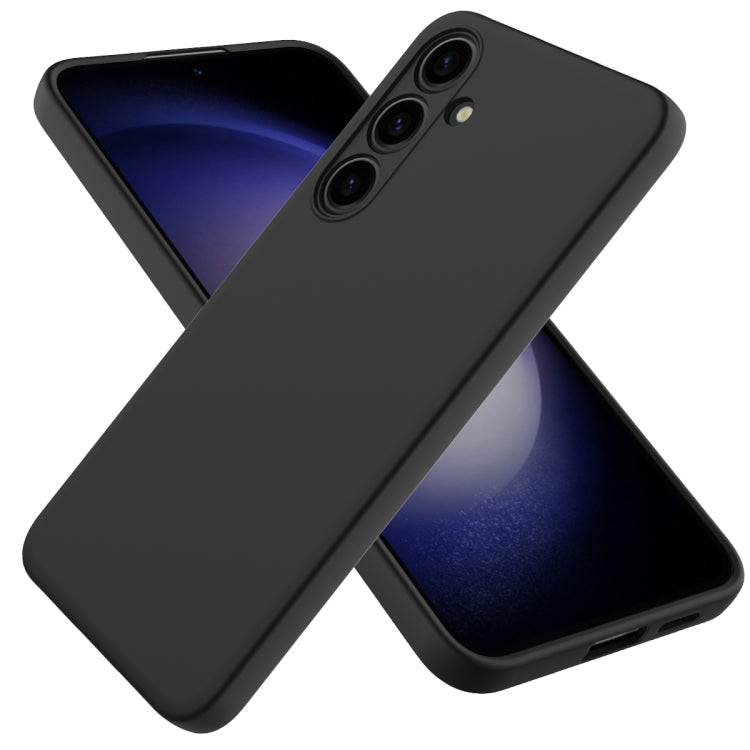 For Samsung Galaxy S24+ 5G Color Liquid Silicone Phone Case(Black) - Galaxy S24+ 5G Cases by PMC TechLife | Online Shopping South Africa | PMC TechLife