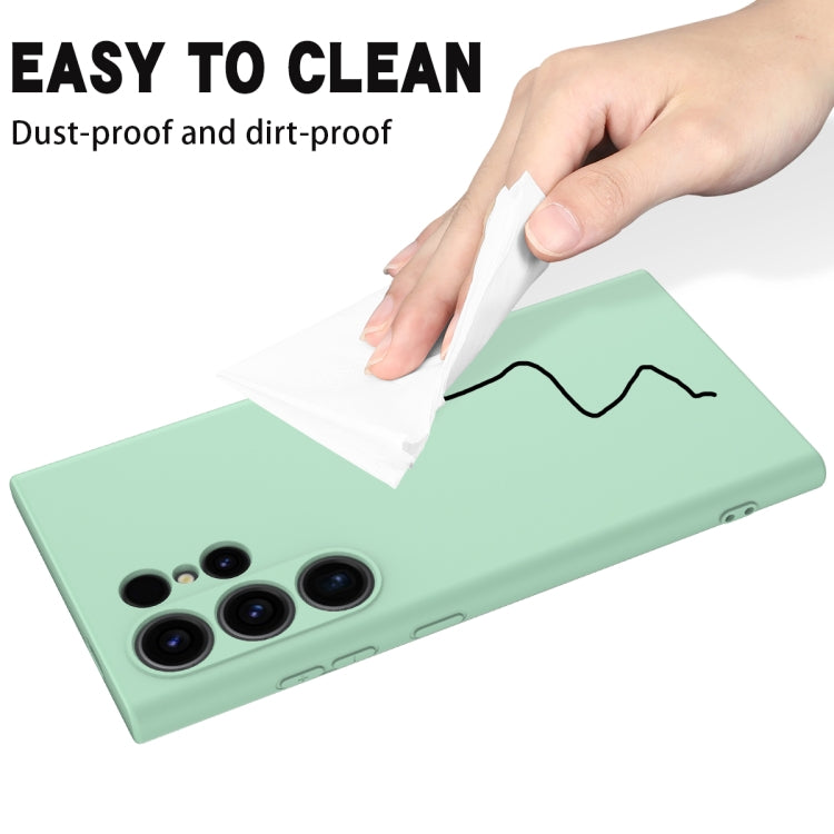 For Samsung Galaxy S24 Ultra 5G Solid Color Liquid Silicone Dropproof Full Coverage Phone Case(Green) - free shipping - PMC TechLife - Order now!