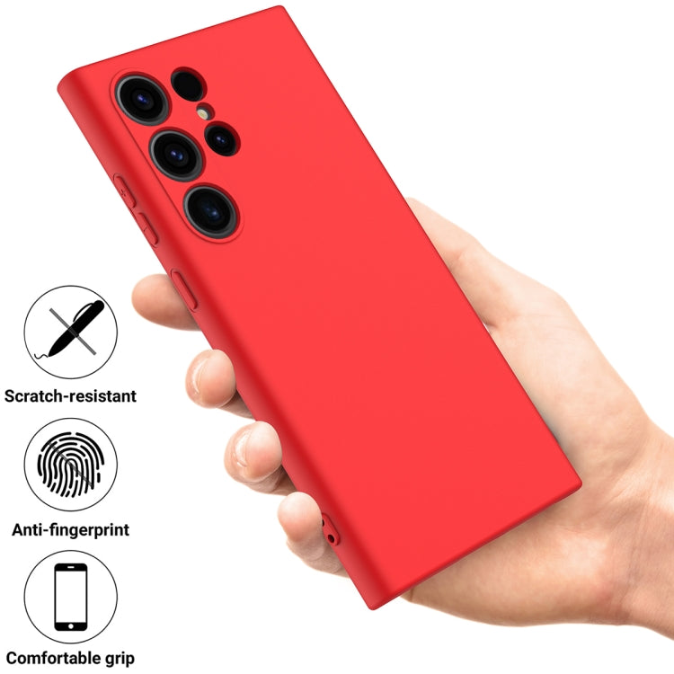 For Samsung Galaxy S24 Ultra 5G Color Liquid Silicone Phone Case(Red) - Galaxy S24 Ultra 5G Cases by PMC TechLife | Online Shopping South Africa | PMC TechLife