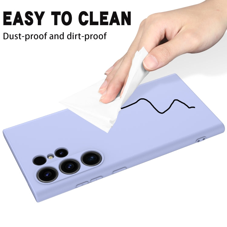 For Samsung Galaxy S24 Ultra 5G Solid Color Liquid Silicone Dropproof Full Coverage Phone Case(Purple) - free shipping - PMC TechLife - Order now!