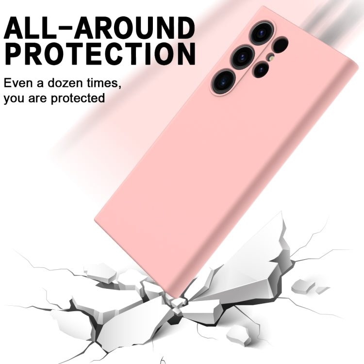 For Samsung Galaxy S24 Ultra 5G Solid Color Liquid Silicone Dropproof Full Coverage Phone Case(Pink) - free shipping - PMC TechLife - Order now!