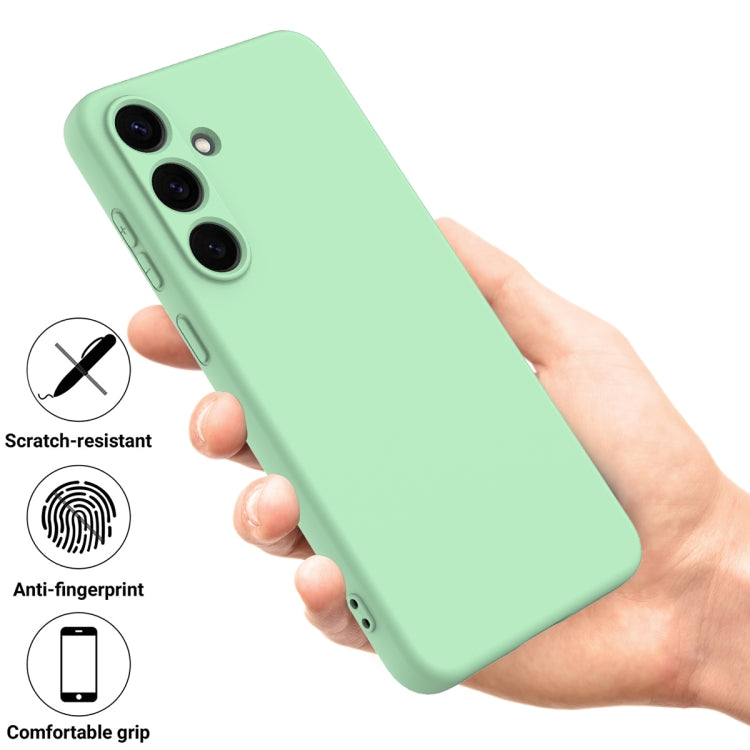 For Samsung Galaxy S25 5G Solid Color Liquid Silicone Dropproof Full Coverage Phone Case(Green) - free shipping - PMC Jewellery - Order now!