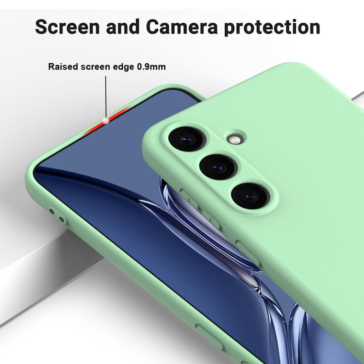 For Samsung Galaxy S25 5G Solid Color Liquid Silicone Dropproof Full Coverage Phone Case(Green) - free shipping - PMC Jewellery - Order now!