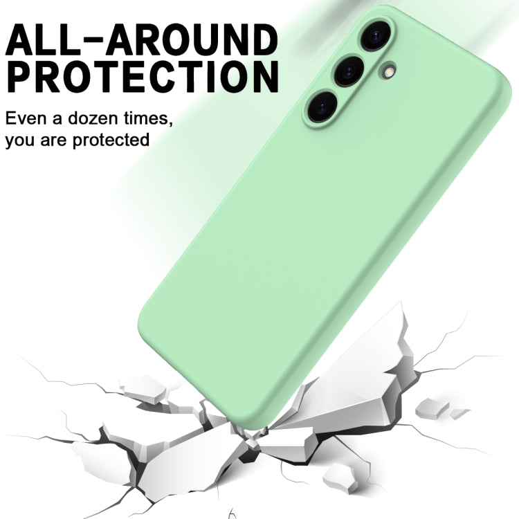 For Samsung Galaxy S25+ 5G Color Liquid Silicone Phone Case(Green) - free shipping - PMC Jewellery - Order now!