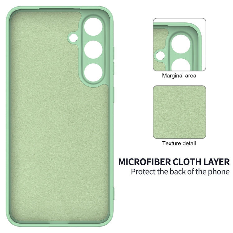 For Samsung Galaxy S25+ 5G Color Liquid Silicone Phone Case(Green) - free shipping - PMC Jewellery - Order now!