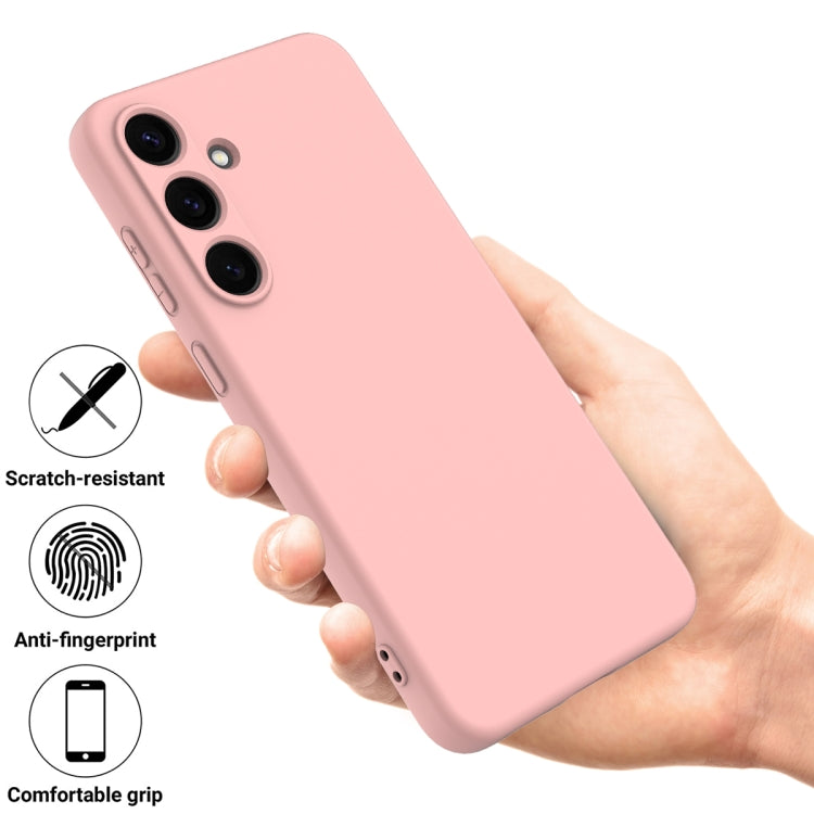 For Samsung Galaxy S25+ 5G Color Liquid Silicone Phone Case(Pink) - Galaxy S25+ 5G Cases by PMC Jewellery | Online Shopping South Africa | PMC Jewellery | Buy Now Pay Later Mobicred