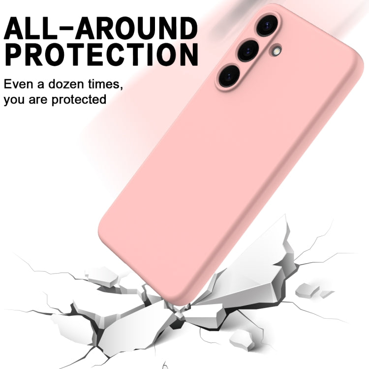For Samsung Galaxy S25+ 5G Color Liquid Silicone Phone Case(Pink) - Galaxy S25+ 5G Cases by PMC Jewellery | Online Shopping South Africa | PMC Jewellery | Buy Now Pay Later Mobicred