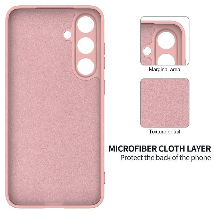 For Samsung Galaxy S25+ 5G Color Liquid Silicone Phone Case(Pink) - Galaxy S25+ 5G Cases by PMC Jewellery | Online Shopping South Africa | PMC Jewellery | Buy Now Pay Later Mobicred