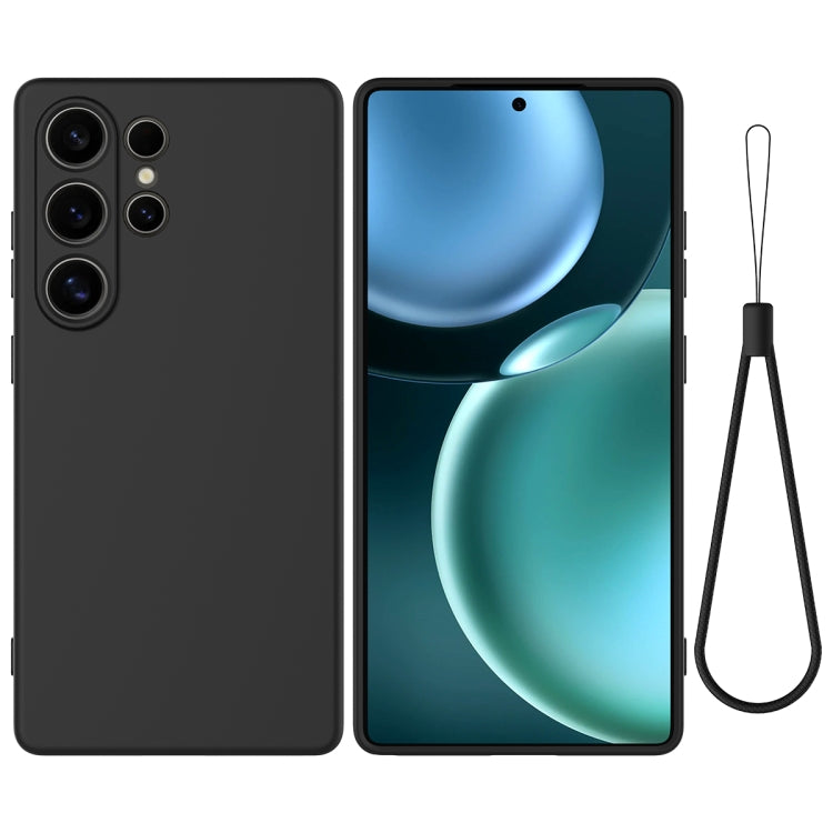 For Samsung Galaxy S25 Ultra Solid Color Liquid Silicone Dropproof Full Coverage Phone Case(Black) - free shipping - PMC Jewellery - Order now!