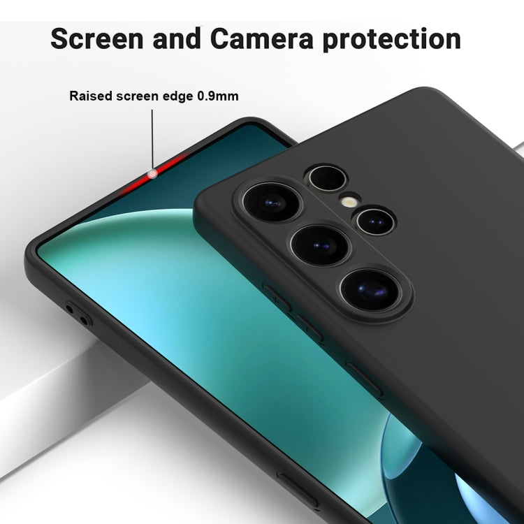 For Samsung Galaxy S25 Ultra Solid Color Liquid Silicone Dropproof Full Coverage Phone Case(Black) - free shipping - PMC Jewellery - Order now!