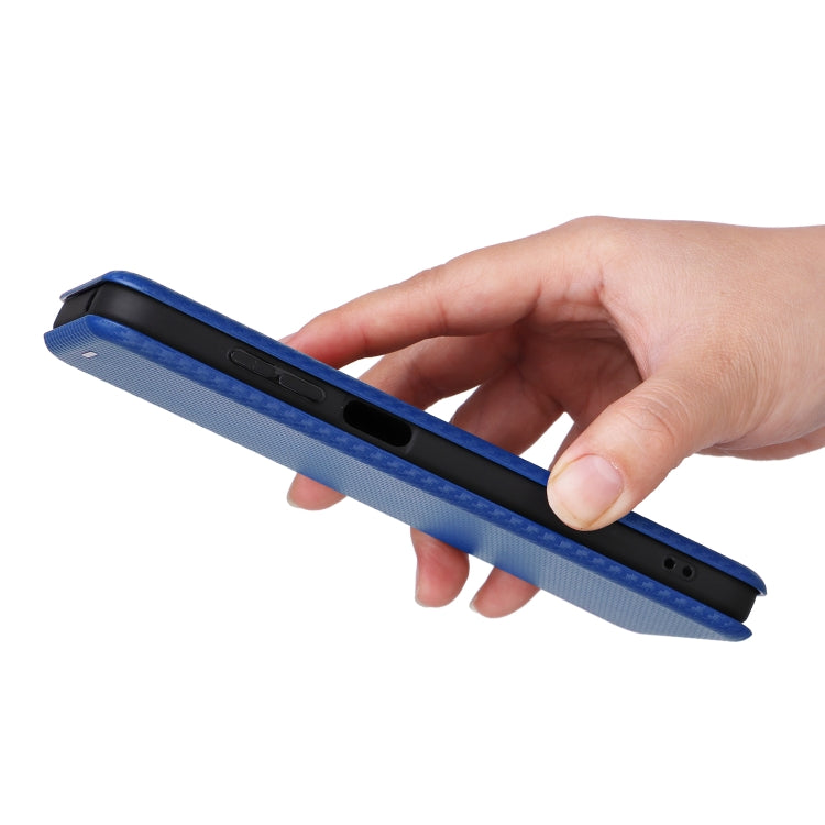 For Ulefone Note 14 Carbon Fiber Texture Flip Leather Phone Case(Blue) - free shipping - PMC Jewellery - Order now!