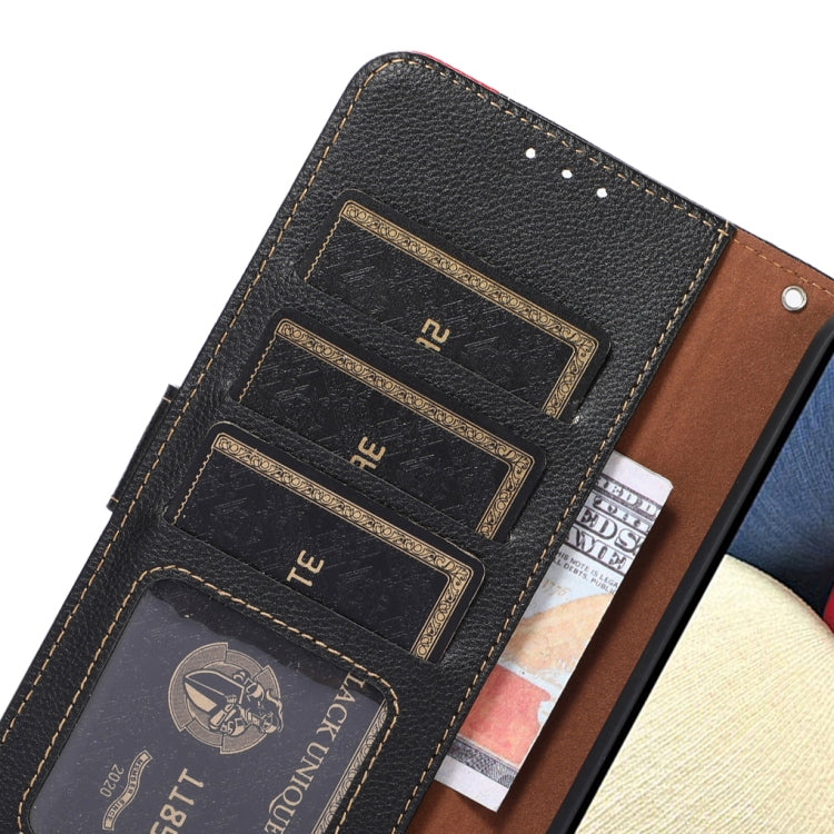For Xiaomi Redmi K70 5G / K70 Pro 5G KHAZNEH Litchi Texture Leather RFID Phone Case(Black) - Xiaomi Cases by PMC Jewellery | Online Shopping South Africa | PMC Jewellery | Buy Now Pay Later Mobicred