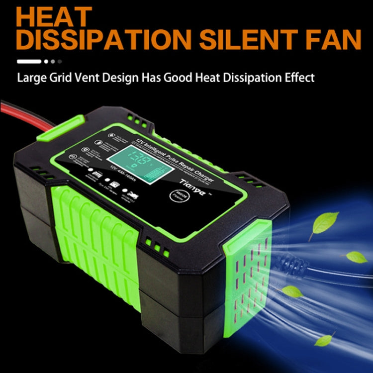 Motorcycle / Car Battery Smart Charger with LCD Screen, Plug Type:US Plug - Battery Charger by PMC TechLife | Online Shopping South Africa | PMC TechLife | Buy Now Pay Later Mobicred