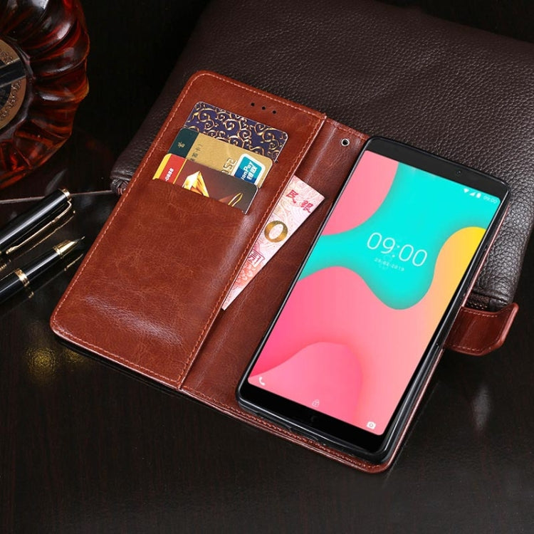 For Wiko Y60 idewei Crazy Horse Texture Horizontal Flip Leather Case with Holder & Card Slots & Wallet(Brown) - free shipping - PMC Jewellery - Order now!