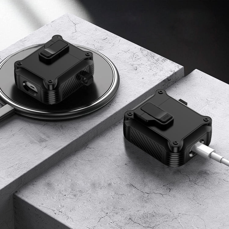 For AirPods 1 / 2 Eagle Shockproof Earphone Protective Case with Switch(Yellow) - For AirPods 1/2 by PMC Jewellery | Online Shopping South Africa | PMC Jewellery | Buy Now Pay Later Mobicred