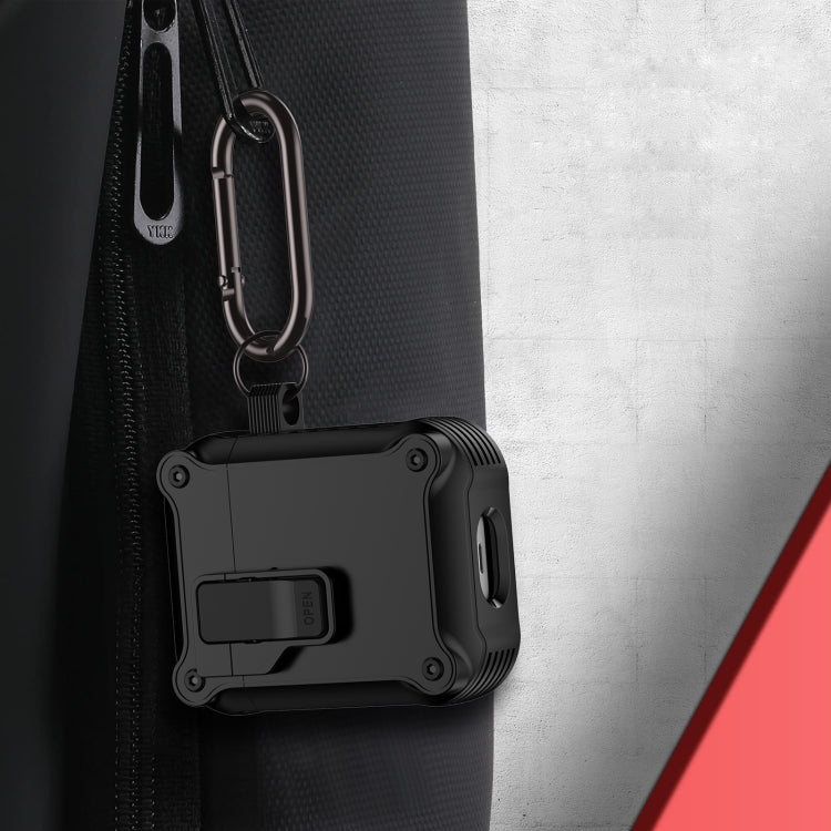 For AirPods 1 / 2 Eagle Shockproof Earphone Protective Case with Switch(Yellow) - For AirPods 1/2 by PMC Jewellery | Online Shopping South Africa | PMC Jewellery | Buy Now Pay Later Mobicred