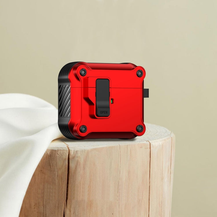For AirPods 3 Eagle Shockproof Earphone Protective Case with Switch(Red) - For AirPods 3 by PMC Jewellery | Online Shopping South Africa | PMC Jewellery | Buy Now Pay Later Mobicred