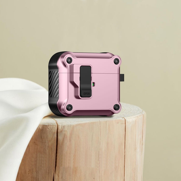 For AirPods 3 Eagle Shockproof Earphone Protective Case with Switch(Pink) - For AirPods 3 by PMC Jewellery | Online Shopping South Africa | PMC Jewellery | Buy Now Pay Later Mobicred