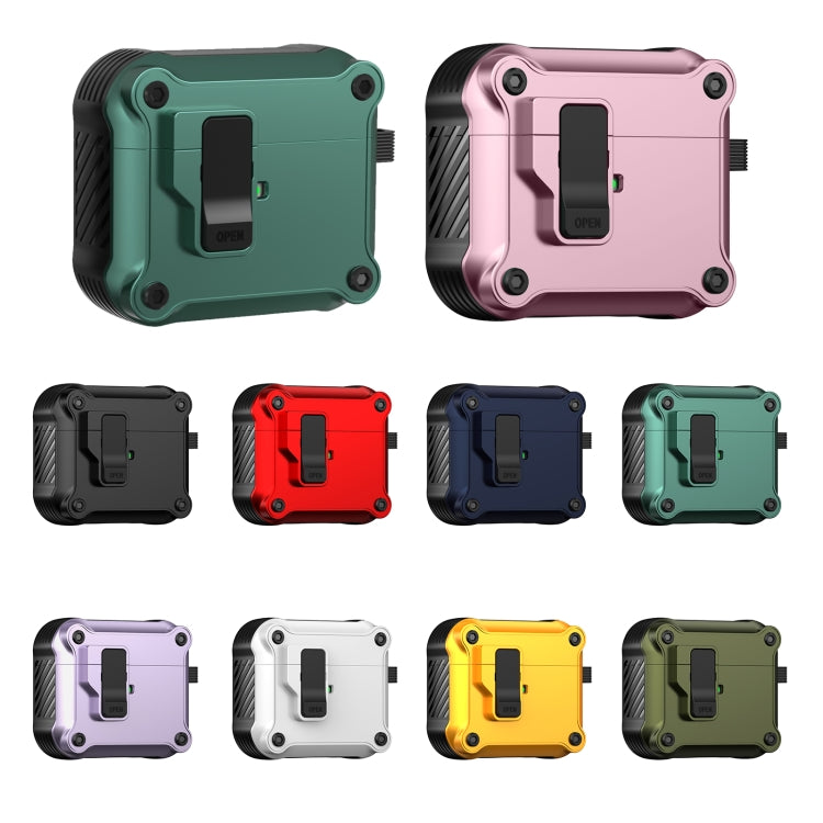 For AirPods 3 Eagle Shockproof Earphone Protective Case with Switch(White) - For AirPods 3 by PMC Jewellery | Online Shopping South Africa | PMC Jewellery | Buy Now Pay Later Mobicred