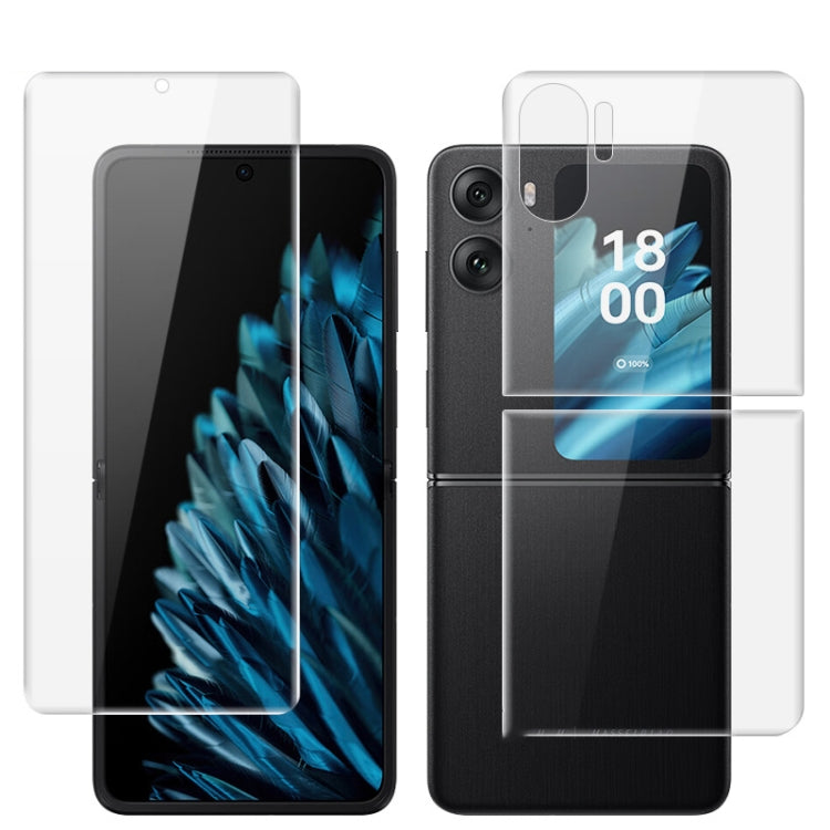 For OPPO Find N2 Flip 5G 1 Sets imak Curved Full Screen Hydrogel Film (Screen+Back) - OPPO Tempered Glass by imak | Online Shopping South Africa | PMC TechLife | Buy Now Pay Later Mobicred