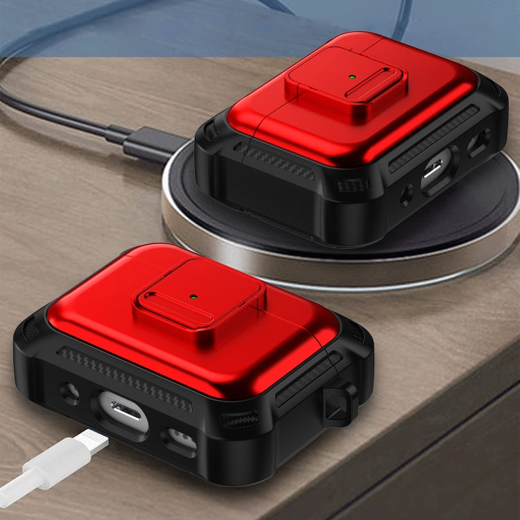 For AirPods Pro 2 TPU + PC Shockproof Earphone Protective Case with Switch(White) - For AirPods Pro 2 by PMC Jewellery | Online Shopping South Africa | PMC Jewellery | Buy Now Pay Later Mobicred