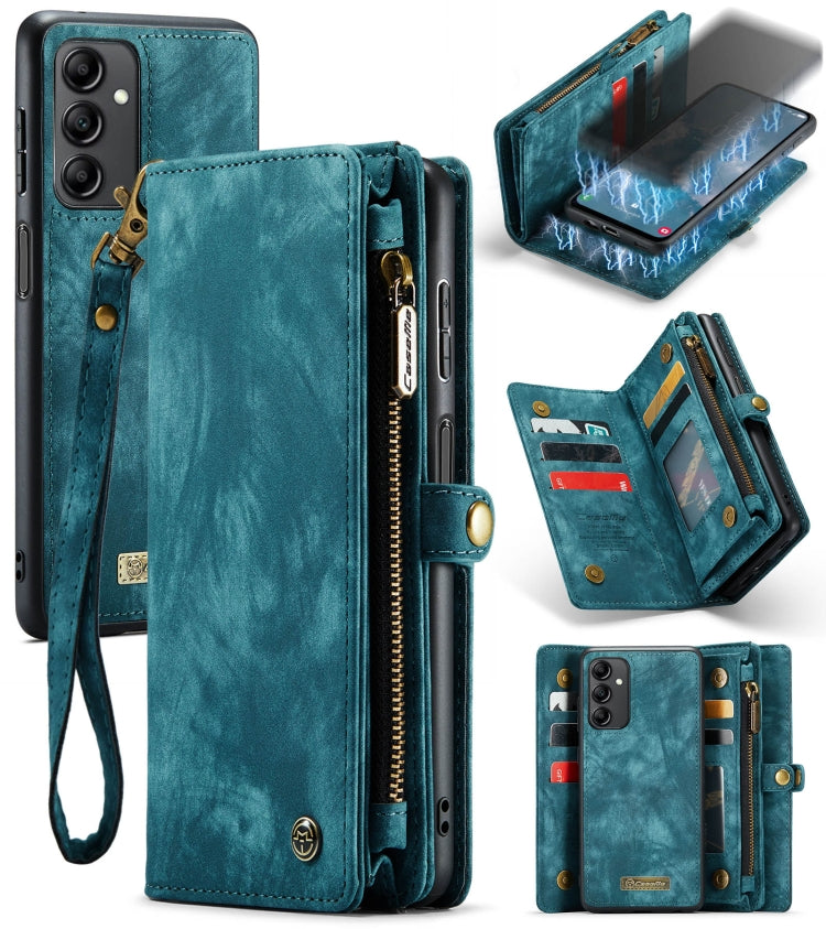 For Samsung Galaxy A14 5G CaseMe 008 Detachable Multifunctional Leather Phone Case(Blue) - free shipping - PMC Jewellery - Order now!