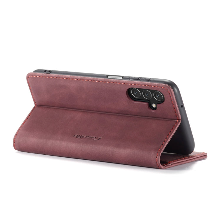 For Samsung Galaxy A14 5G CaseMe 013 Multifunctional Horizontal Flip Leather Phone Case(Wine Red) - free shipping - PMC Jewellery - Order now!