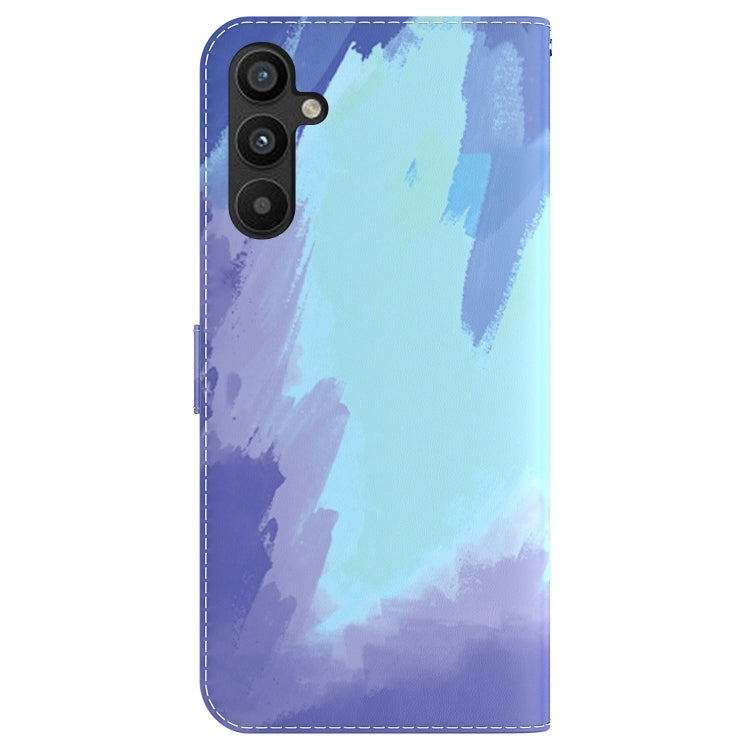 For Samsung Galaxy A34 5G Watercolor Pattern Flip Leather Phone Case(Winter Snow) - Galaxy Phone Cases by PMC TechLife | Online Shopping South Africa | PMC TechLife