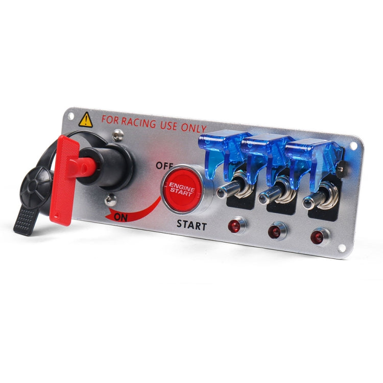 12V Racing Car LED Ignition Switch One Key Start Combination Panel - Car Switches by PMC TechLife | Online Shopping South Africa | PMC TechLife | Buy Now Pay Later Mobicred