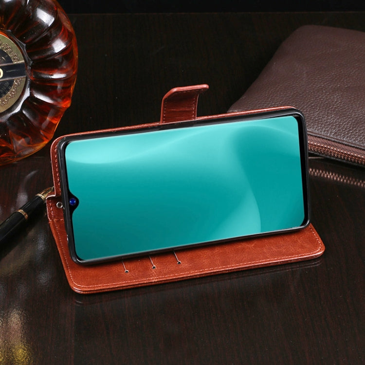 For Blackview A60 idewei Crazy Horse Texture Horizontal Flip Leather Case with Holder & Card Slots & Wallet(Dark Blue) - More Brand by idewei | Online Shopping South Africa | PMC TechLife