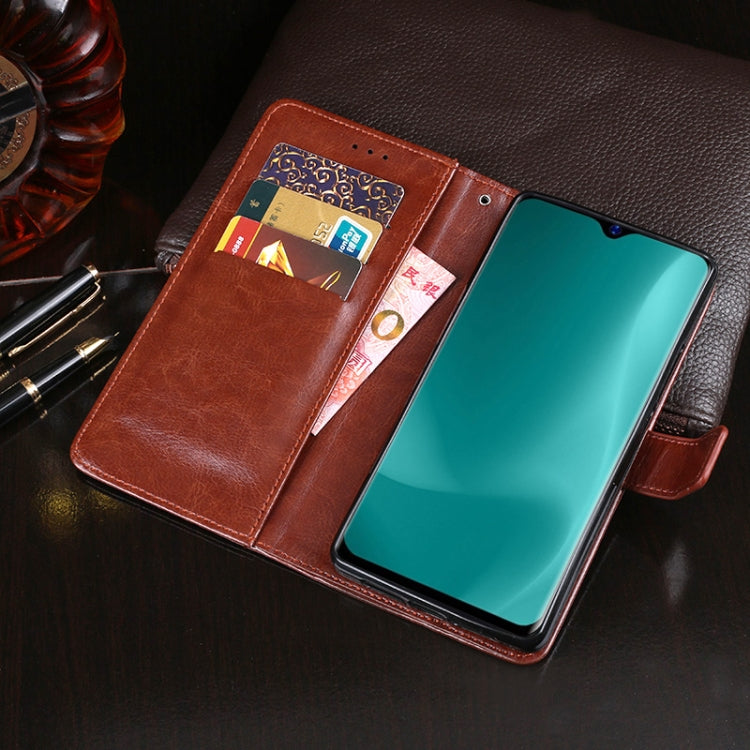 For Blackview A60 idewei Crazy Horse Texture Horizontal Flip Leather Case with Holder & Card Slots & Wallet(Yellow) - More Brand by idewei | Online Shopping South Africa | PMC TechLife | Buy Now Pay Later Mobicred