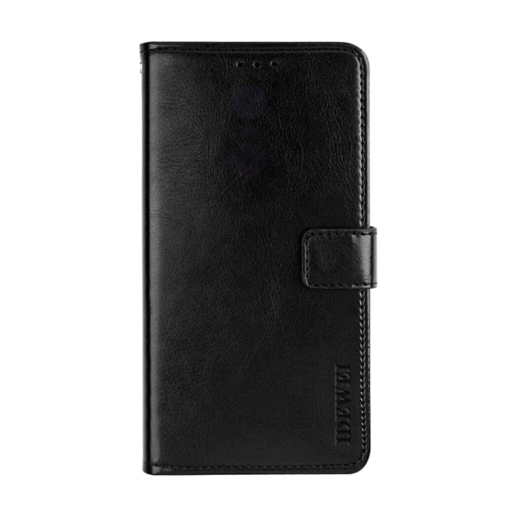For Blackview A60 Pro idewei Crazy Horse Texture Horizontal Flip Leather Case with Holder & Card Slots & Wallet(Black) - More Brand by idewei | Online Shopping South Africa | PMC TechLife | Buy Now Pay Later Mobicred