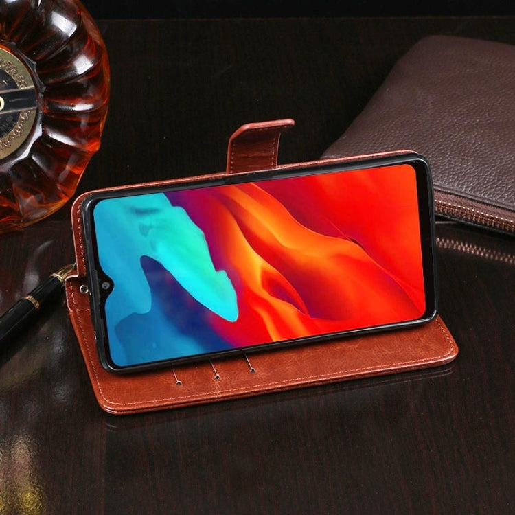 For Blackview A80 Pro idewei Crazy Horse Texture Horizontal Flip Leather Case with Holder & Card Slots & Wallet(Black) - More Brand by idewei | Online Shopping South Africa | PMC TechLife | Buy Now Pay Later Mobicred