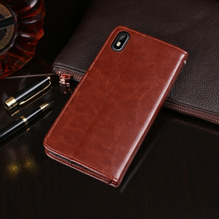For Cubot J5 idewei Crazy Horse Texture Horizontal Flip Leather Case with Holder & Card Slots & Wallet(Sky Blue) - free shipping - PMC Jewellery - Order now!