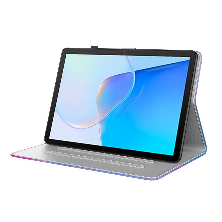 For Huawei MatePad SE Watercolor Pattern Flip Leather Tablet Case(Purple Red) - Huawei by PMC TechLife | Online Shopping South Africa | PMC TechLife | Buy Now Pay Later Mobicred