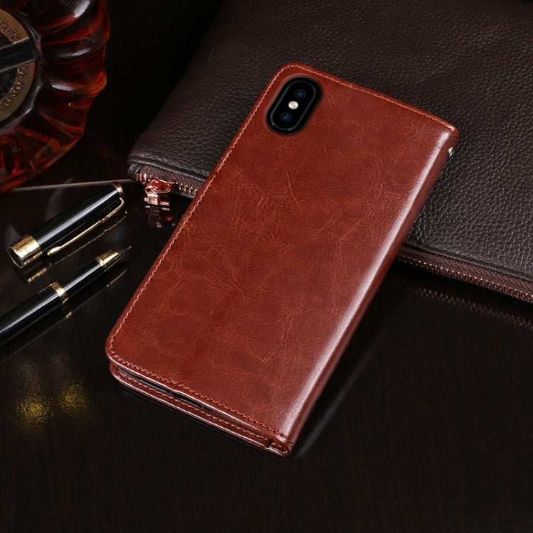For Doogee X55 idewei  Crazy Horse Texture Horizontal Flip Leather Case with Holder & Card Slots & Wallet(Sky Blue) - More Brand by idewei | Online Shopping South Africa | PMC TechLife | Buy Now Pay Later Mobicred